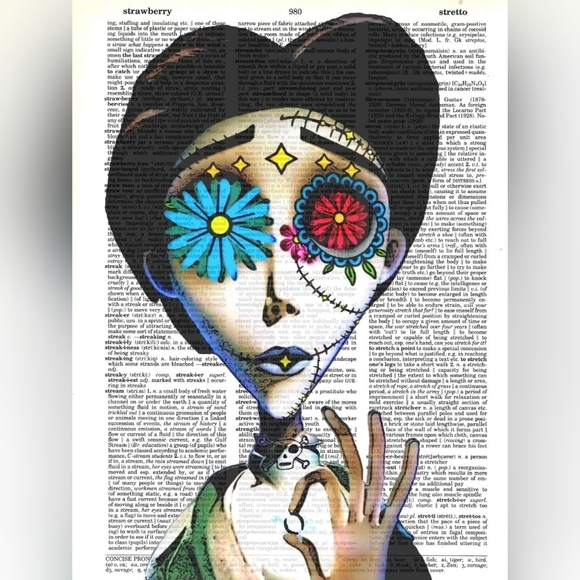 Nightmare Before Christmas Corpse Bride Tim Burton Dictionary Art Print … - Picture 3 of 7